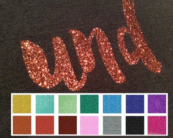 6 sheets of glitter HTV with real glitter particles for a bit of extra glamour, garment decoration, free choice of colors, 8 1/4'x11 1/2'