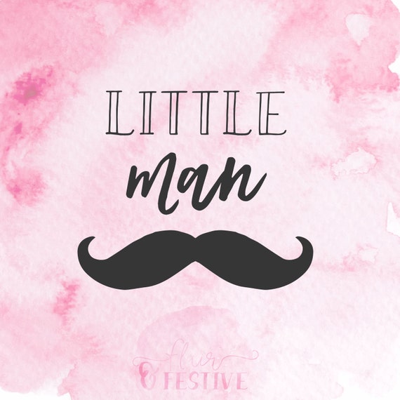 Download Little Man SVG Cut File Mustache svg Silhouette SVG Cricut