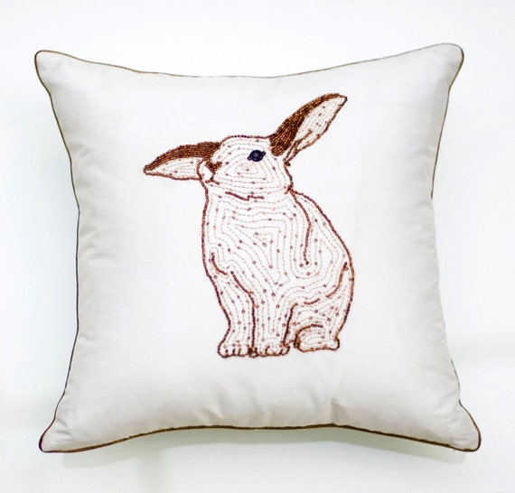 Items similar to Rose Gold Decorative Pillows,Easter Bunny Pillow,Spring Pillows,Spring Decor ...