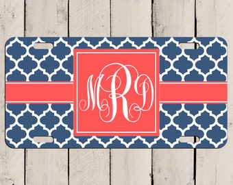 Monogram License Plate - Design your own! Monogram Car Tag - Personalized Gift! Custom Car Tag for your ride - Customize your own Car Plate