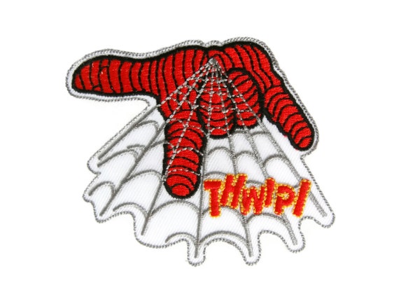 Spiderman Cobweb Web Kids Patches Embroidered Applique by MizCozy