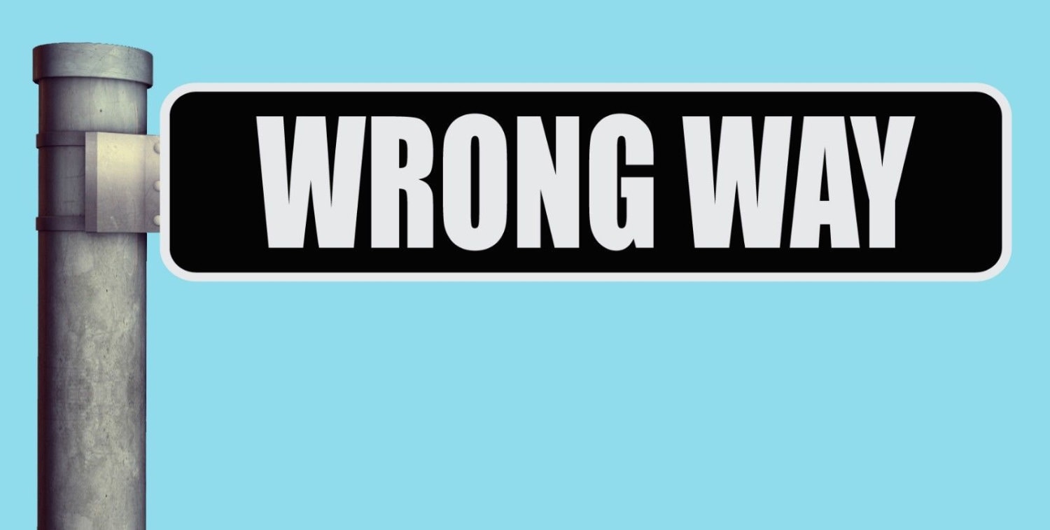Wrong Way Street Sign Heavy Duty Aluminum Warning Parking Sign