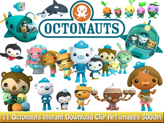 71 Octonauts Character images / Clip Art DIY Instant by Pogoclips
