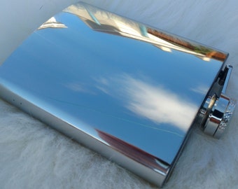 Hip Flask - 7oz - blank - stainless steel - ready for shipping - add it to 7 oz hip flask cover!