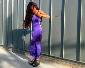 Vintage crushed velvet dress