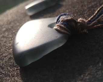 Necklace- sea glass | adjustable necklace | Summer jewelry | Hemp necklace