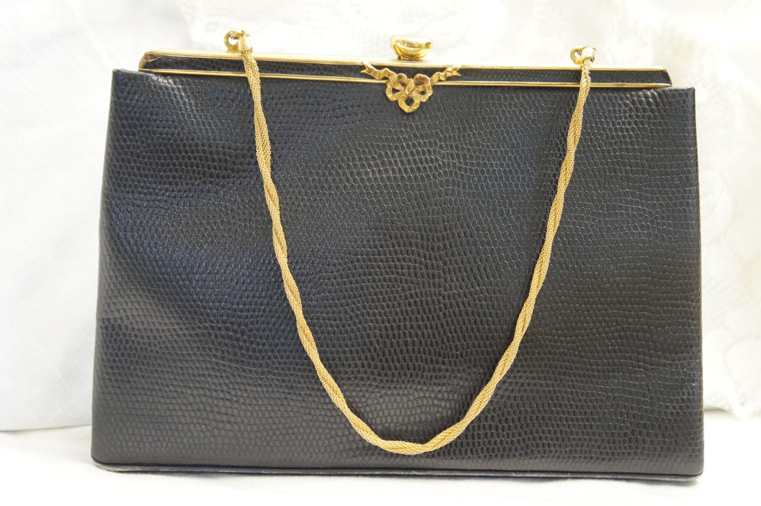 Harry Rosenfeld Lizard Skin Purse/Harry Rosenfeld Designer