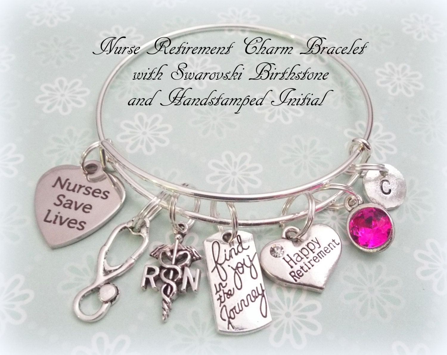 retirement gift for nurse, thank you gift nurse, personalized jewelry gift, nurse appreciation