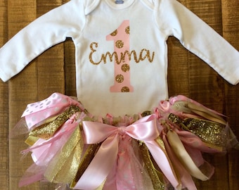 Baby Girl's First Birthday Outfit