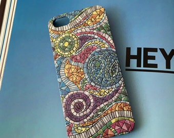 60s Mosaic iPhone 7 case iPhone 6S case 7 Plus case iPhone SE case Samsung S8 Plus case Samsung Galaxy S7 Edge case S7 case Note 5 case