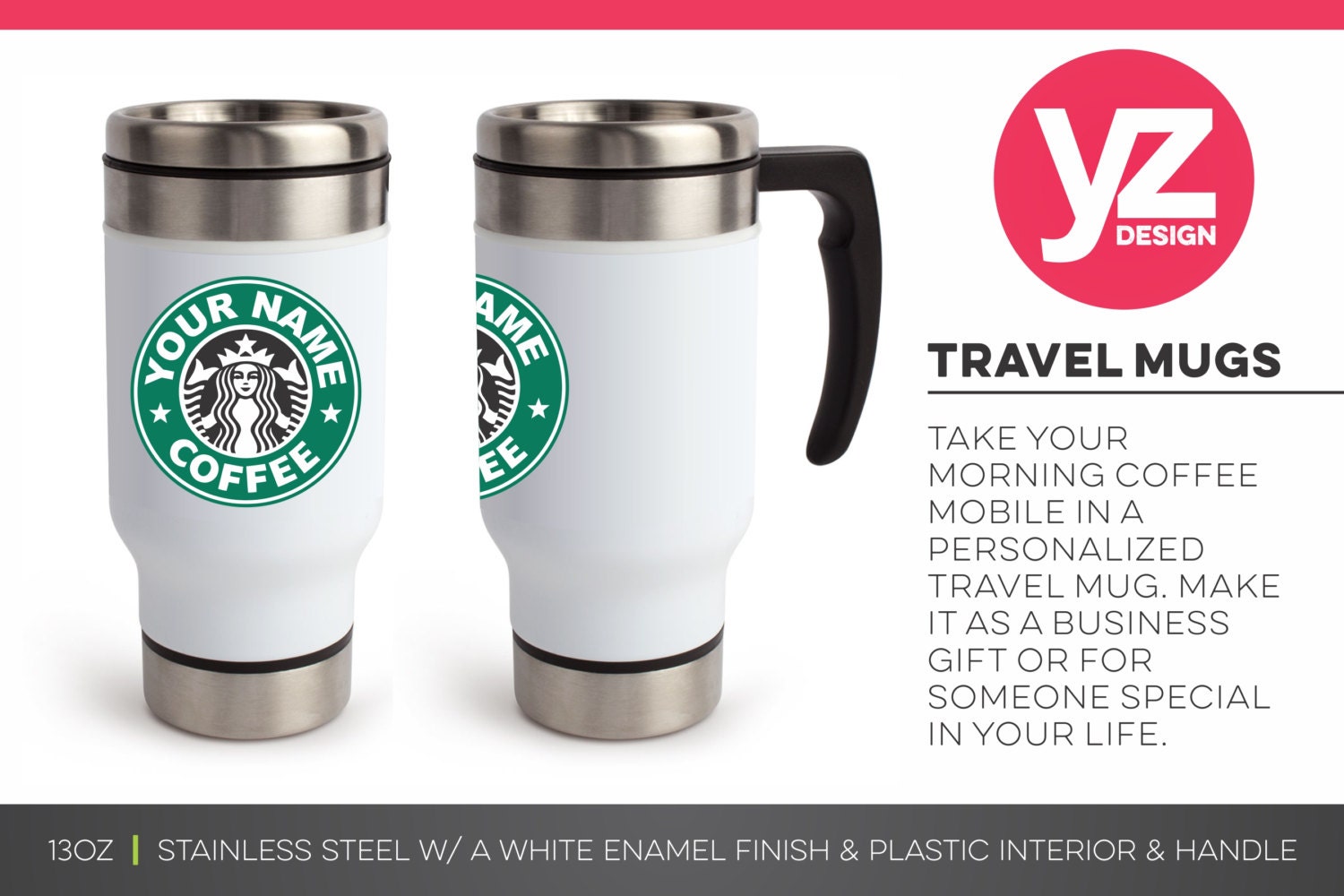 starbucks monogram travel mug