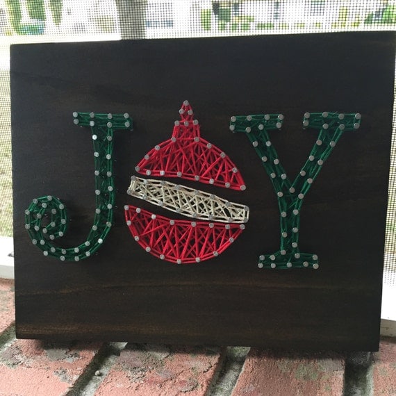 MADE TO ORDER Joy String Art Wooden Sign