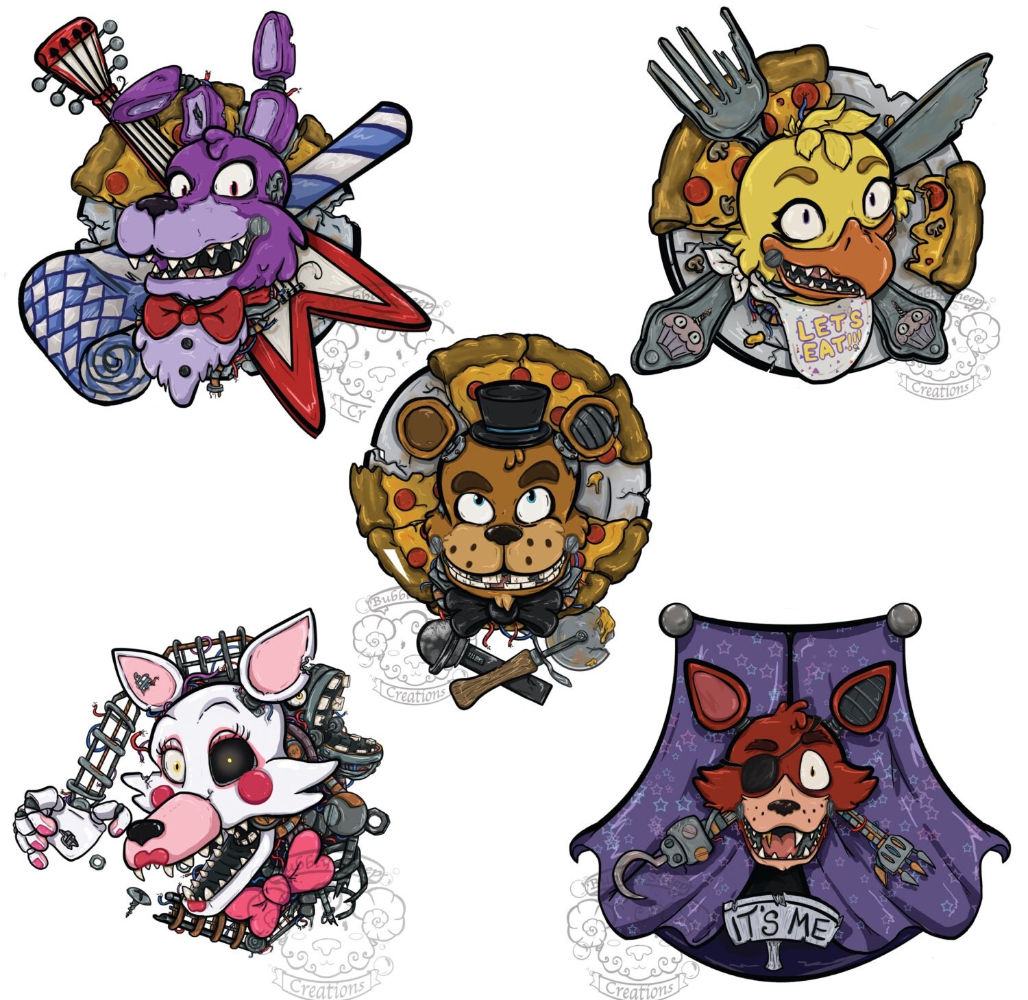 Five Nights at Freddy Stickers