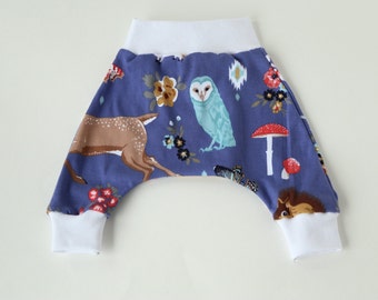 Woodland Animals Print Harem Pant