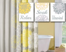 Popular items for yellow bathroom on Etsy