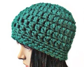 Green Beanie, Green Beanie Hat, Green Beanies, Green Crochet Hat, Green Winter Hat, Crochet Beanies, THE SENECA