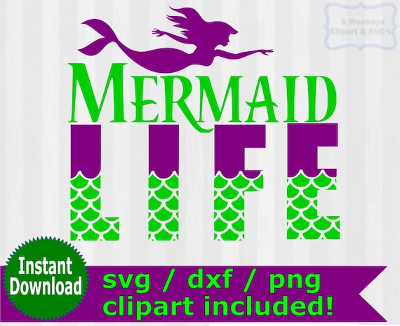 Download Mermaid Life SVG mermaid clipart the little by 5StarClipart