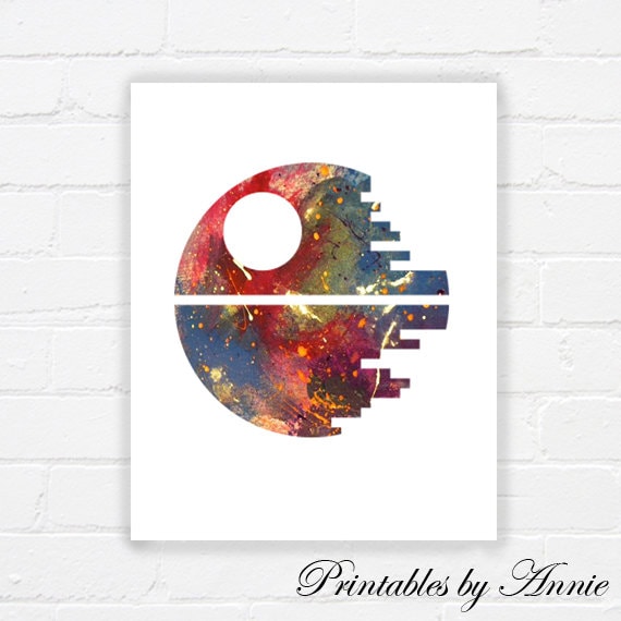  Star  Wars Printable Death Star  Wars Print  Instant Download