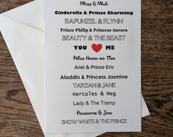 Disney wedding Etsy