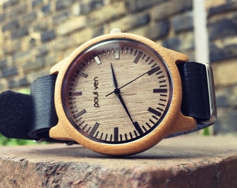Paul Ven Liberty BLCK wood watch, FREE EU shipping, wooden watch, men watch, unisex watch, unique wood watch