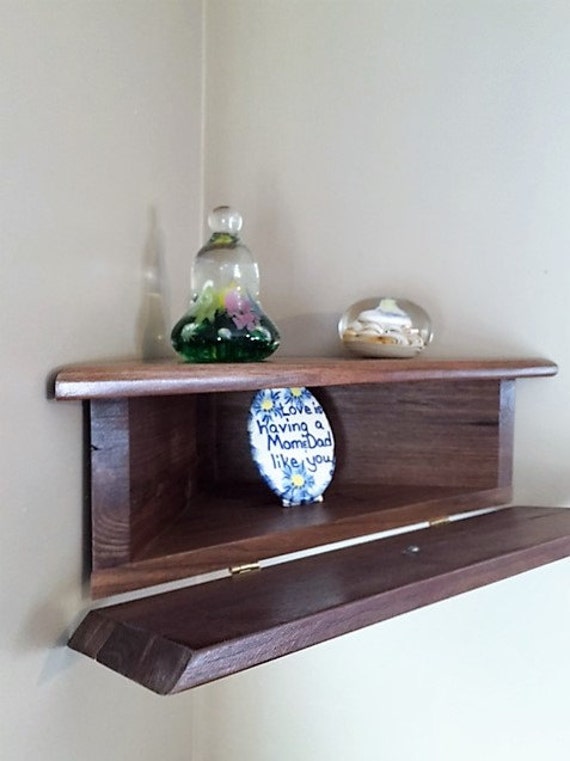 Corner Display Shelf by JacksonsWoodwork on Etsy