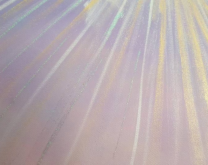 Angel of Blessings - large size LIMITED EDITION- 20 x 20 inch, Original art, handmade, sparkle finish, Reiki Charged, healing, Wall decor.