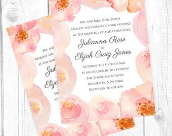 Items similar to DIY Printable Wedding Invitation - Pretty Doily on Etsy