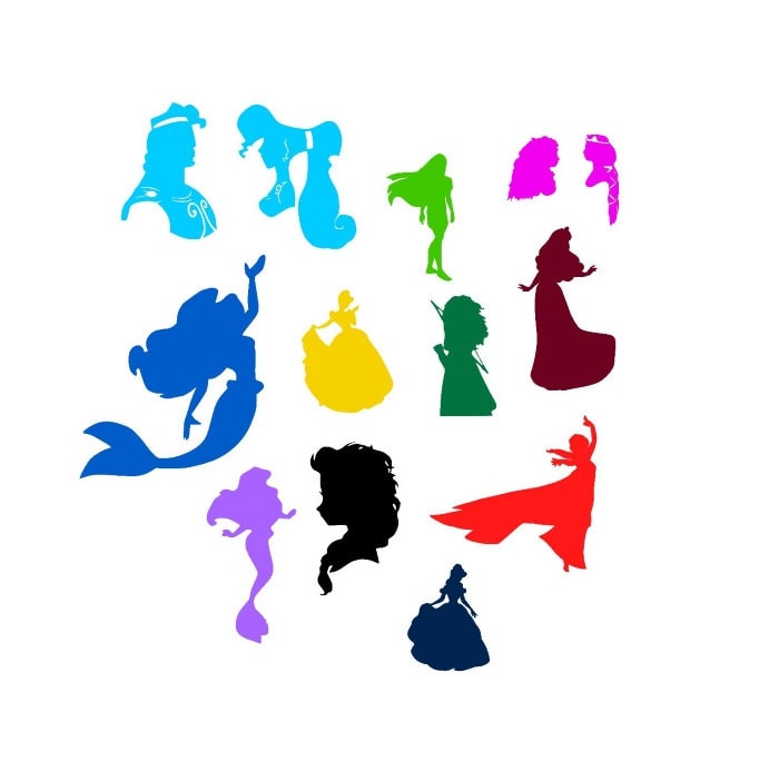 Disney Princess SVG and DXF Cut File for by OhThisDigitalFun
