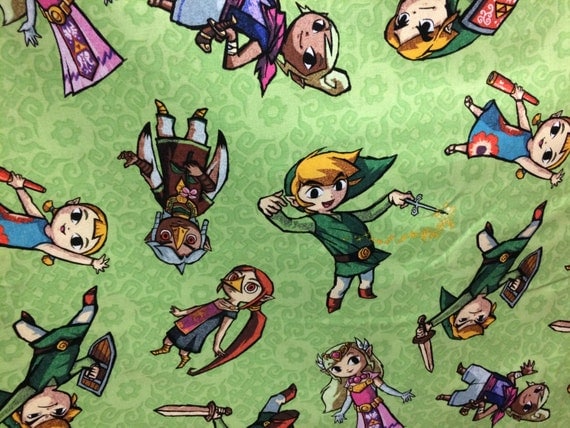 Nintendo Legend of Zelda fabric Nintendo Fabric Zelda