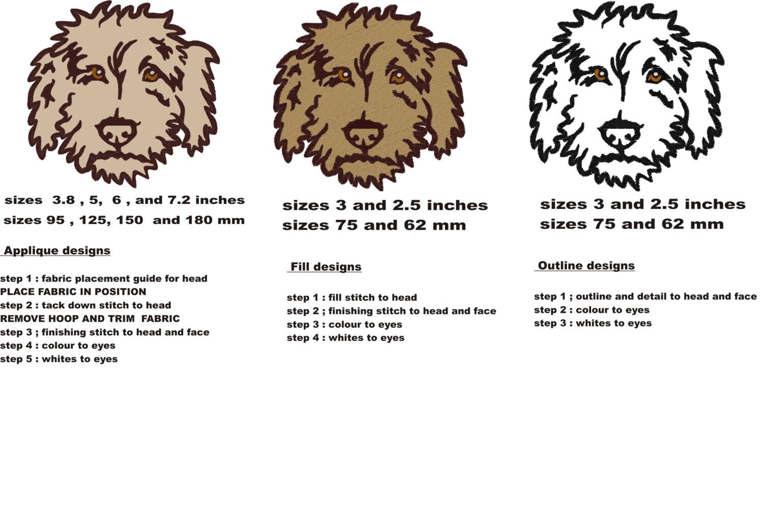 australian shepherd embroidery designs labradoodle dog applique u0026 embroidery designs in 8 sizes from australian shepherd embroidery designs labradoodle dog applique u0026 embroidery designs in 8 sizes from
