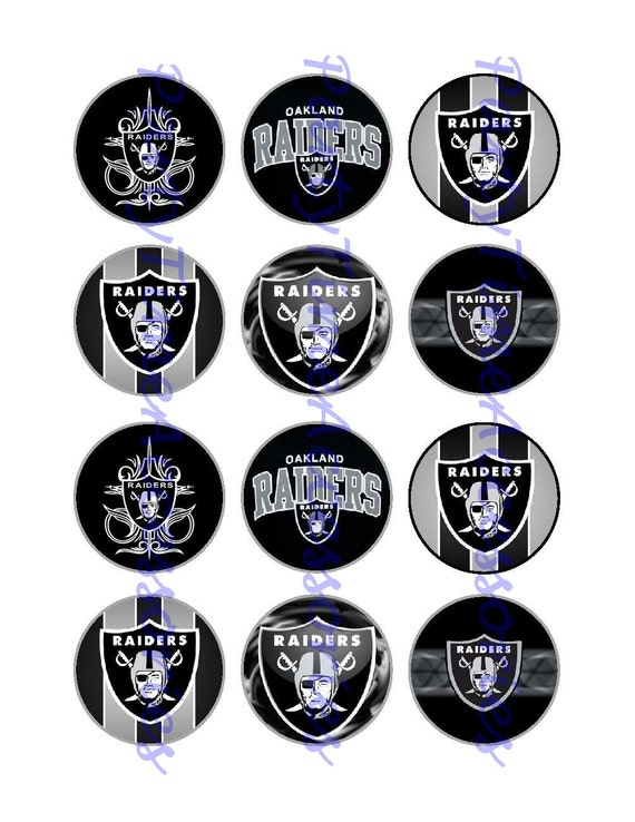 NFL Oakland Raiders Edible Cupcake/Cookie by PartyTimeAccessories