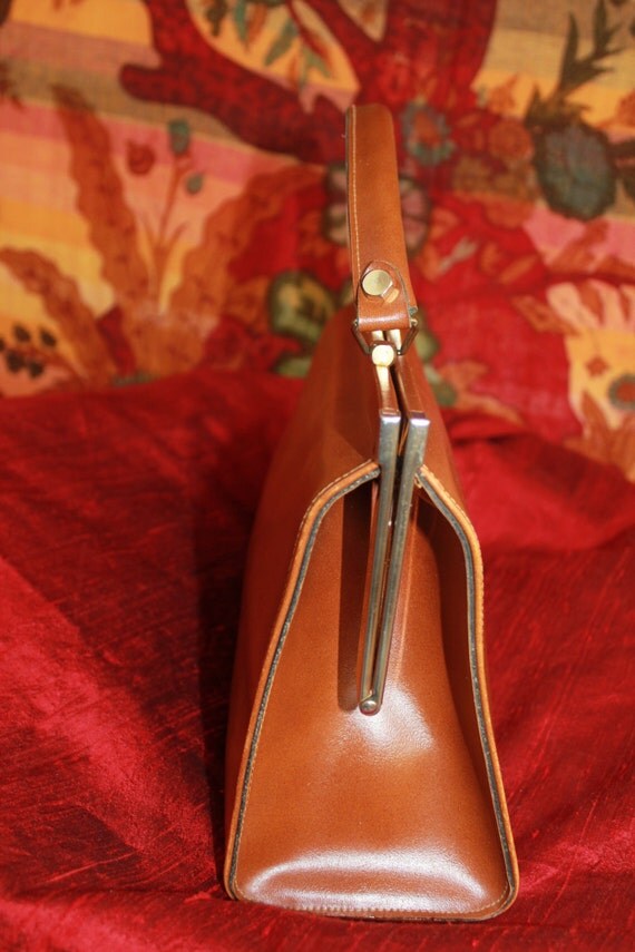 Francescala Sac bandoulière cuir vintage Coloris CAMEL F