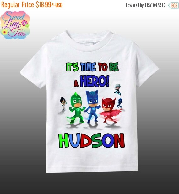 ON SALE PJ Masks inspired shirt/ Pj Masks by sweetlittletees