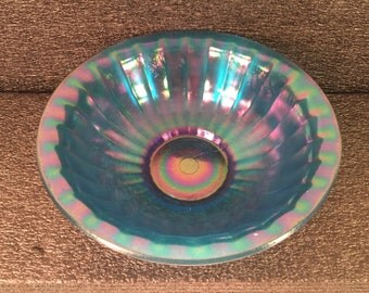 Blue Carnival Glass, Fenton Glass, Iridescent Glass, Rainbow Glass, Stretch Glass, Antique Carnival Glass, Depression Glass, Art Deco
