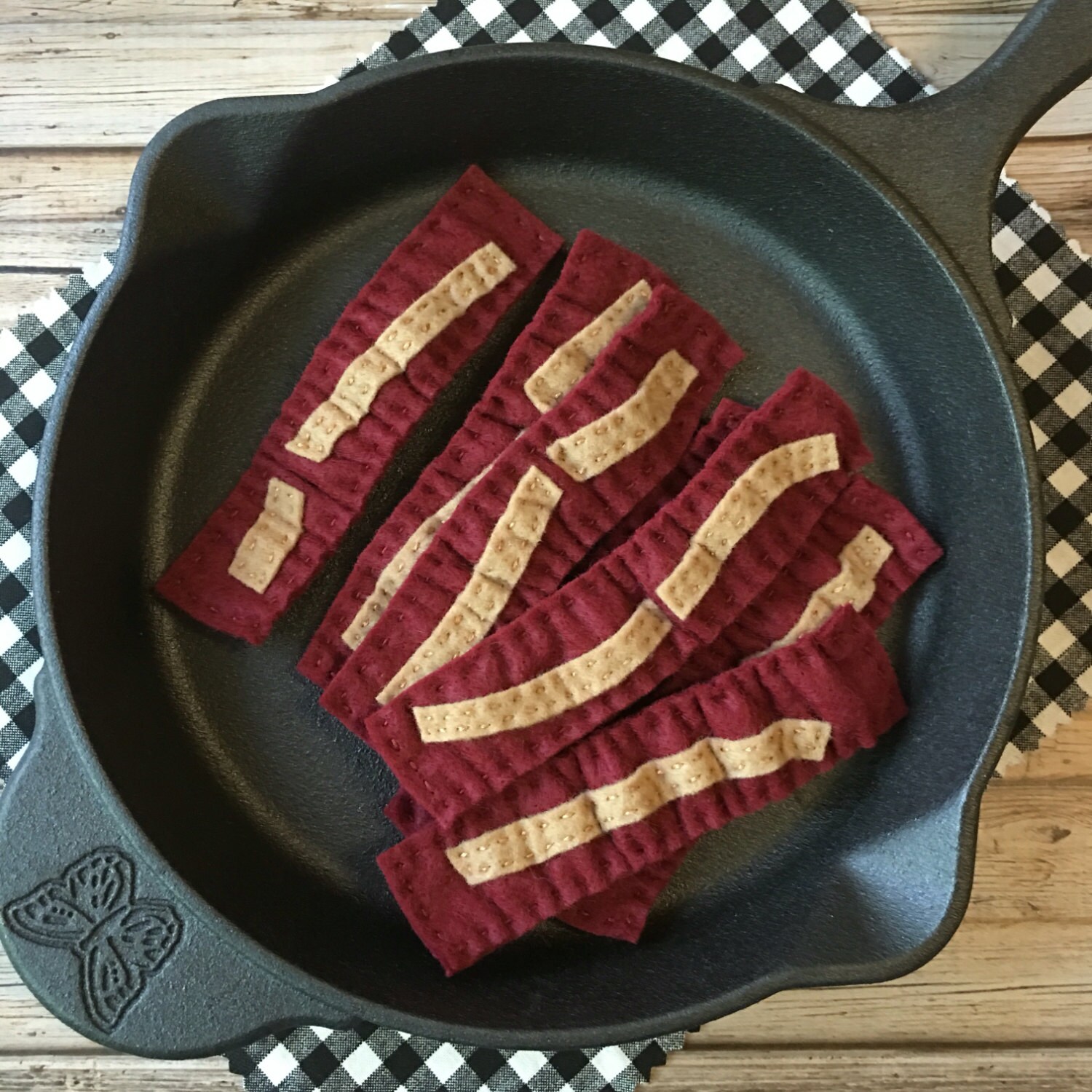 felt bacon pretend bacon play food bacon play kitchen food
