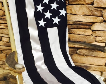 Thin Silver Line - Thin Silver Line Quilt - Correctional Officers Gift - Prison Guard Gift - Corrections Officer Gift - Warden Gift - Quilt