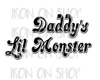 Harley Quinn Daddy's Lil Monster Iron-on Transfer