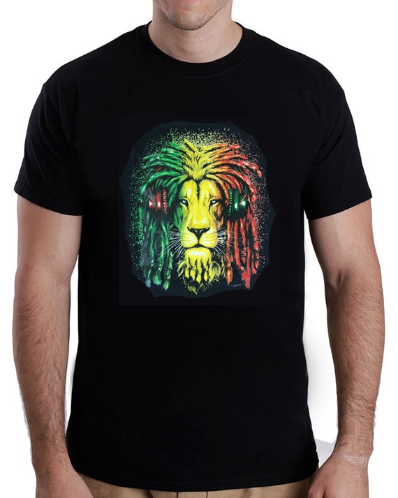 lion with headphones t shirt