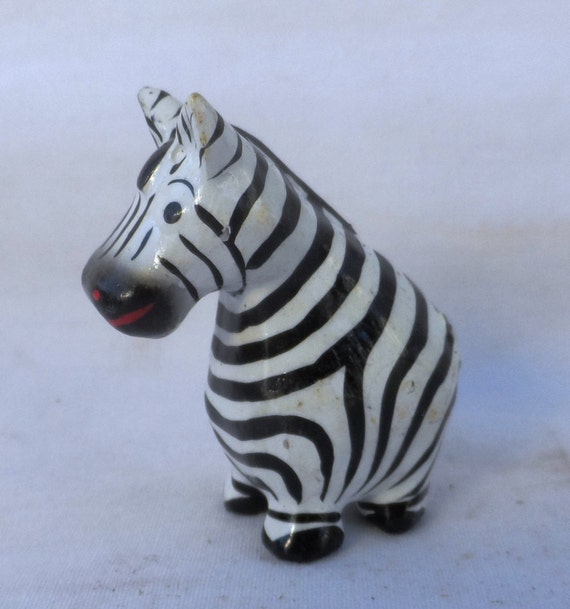 Zebra wood carving zbr2 by forestvillage on Etsy