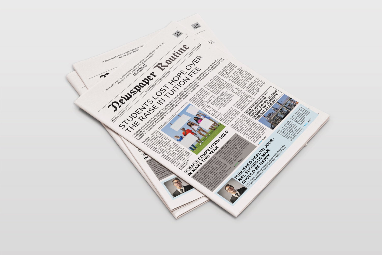 Newspaper Template Tabloid Size