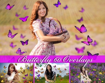 60 Butterfly Overlays Photoshop Overlays Natural Butterfly Overlays Flying Butterflies Flying Butterfly Photo Overlays Butterfly PNG Photo