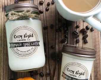 Pumpkin Spice Latte Soy Candle | Hand Poured | Fall Candle Scent
