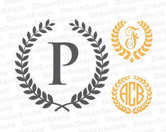 Laurel SVG Files, Wreath SVG Files, Laurel Wreath SVG, Laurel Svg, Wreath Svg, Frame Svg, Laurel Wreath for Cricut Machine, Instant Download