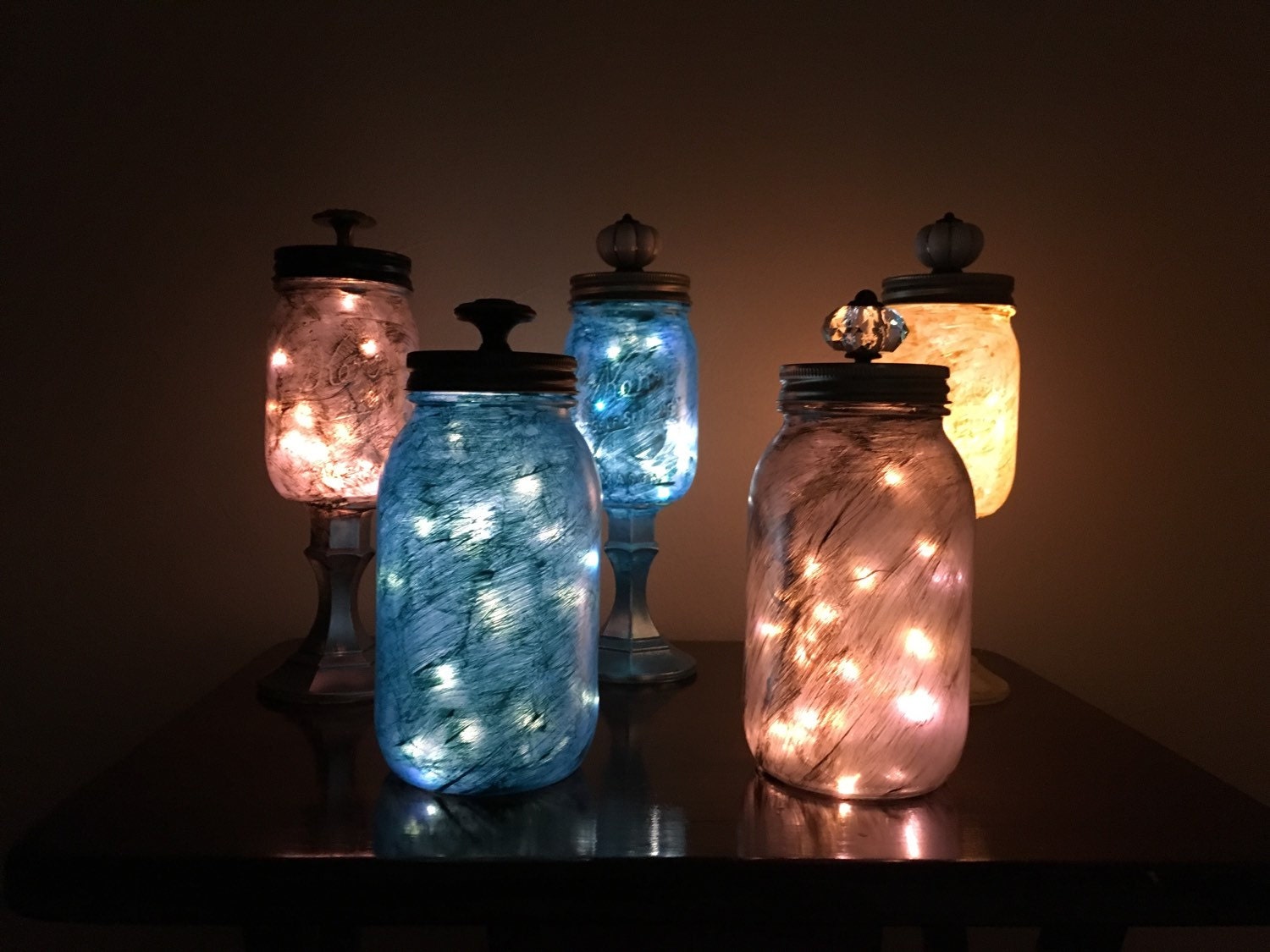 Painted Mason Jar With Lights   Il Fullxfull.1012790627 2ghj 