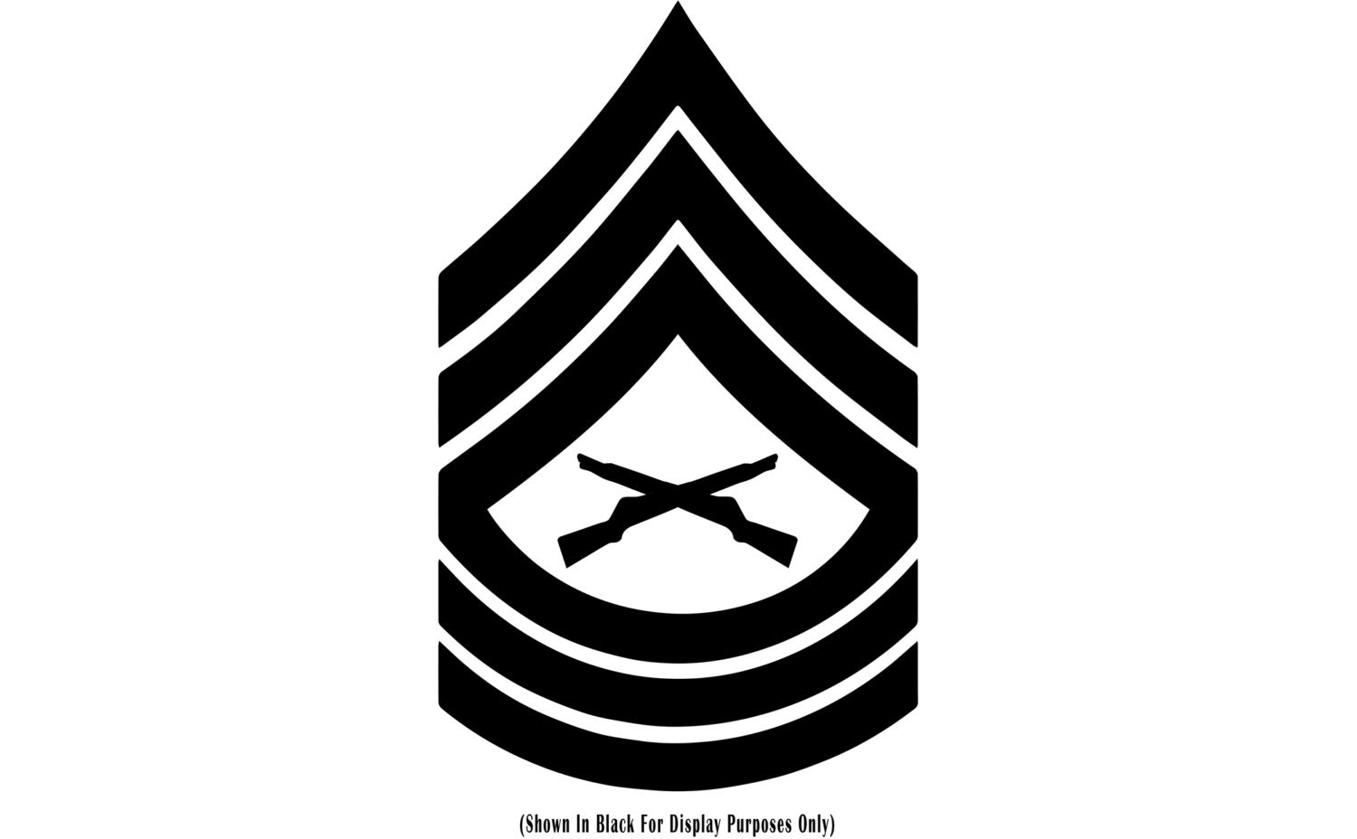 E-8 Master Sergeant MSgt USMC Chevron Rank Insignia