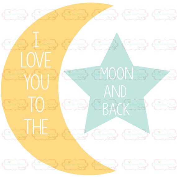 Download Baby svg baby cut file I love you to the moon and back SVG