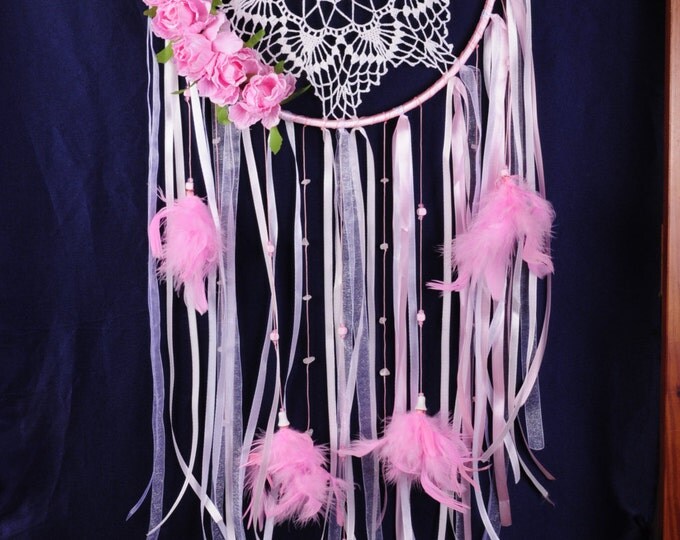 Dreamcatcher white Dream Catcher pink Dreamcatcher New Dream сatcher gift idea dreamcatchers boho dreamcatcher wall handmade baby mobile