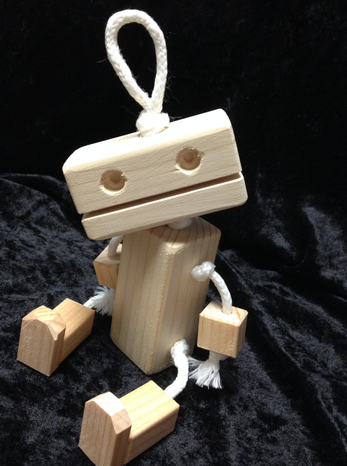 Wooden Robot by KimKraftKorner on Etsy