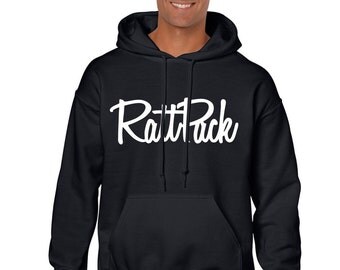 RattPack Hoodie Hooded Sweatshirt Pullover Hood Black Sweater Rap Hip Hop