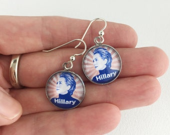 Hillary Clinton Earrings Hillary Clinton Jewelry HRCE1
